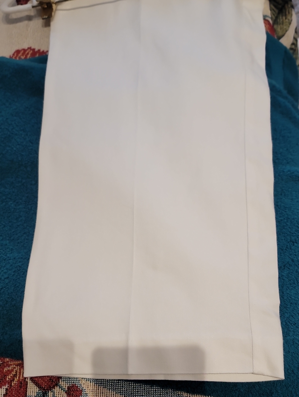 Jules And Leopold White Pull On Wide Leg Crop Pants SZ Large Nwt - Picture 8 of 8